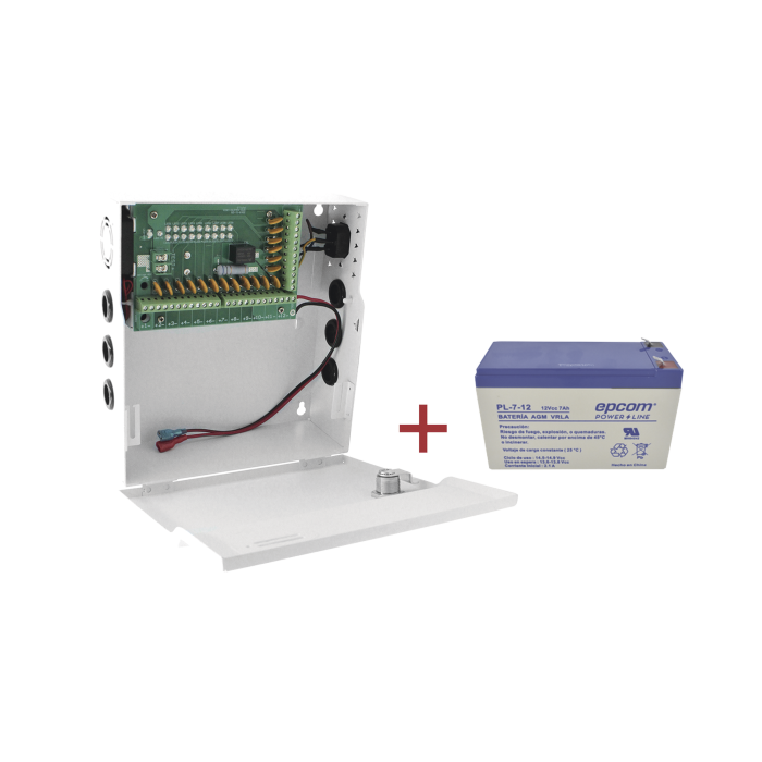 Kit / Fuente con 18 salidas / 20 Amperes totales / Ajuste de voltaje de 11-15 V / 20 A modelo PLK12DC20ABK / + Bateri­a inclui­da LK712 - Image 1
