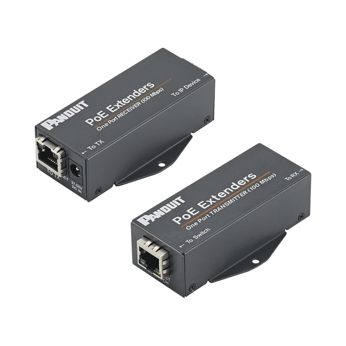 Kit de Extensor PoE/PoE+, Hasta 610 Metros (2000 ft) con Cable Cat5e o Cat6, 10/100Mbps, Incluye Transmisor, Receptor y Fuente de Alimentacion - Image 1