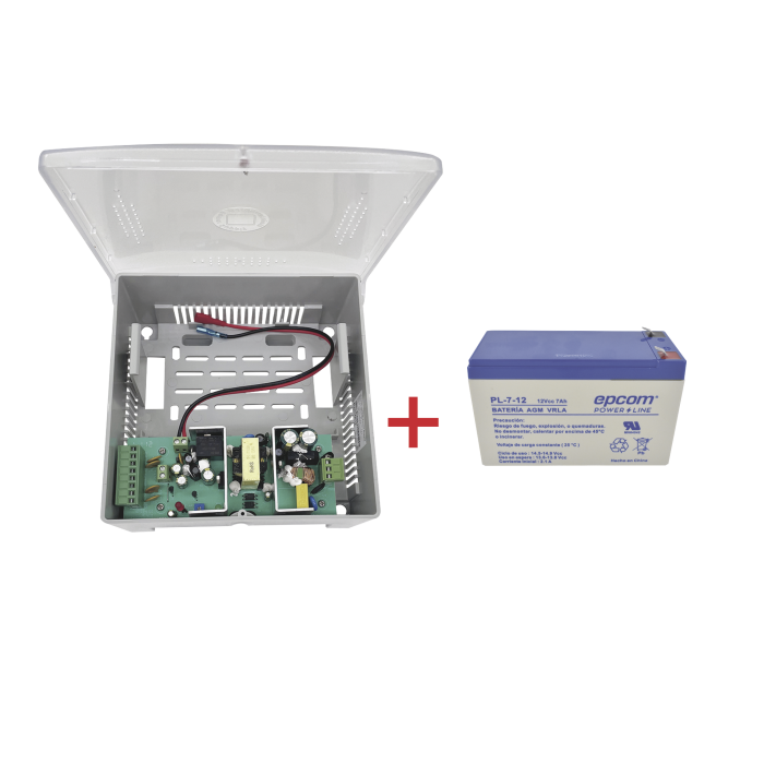 Kit / Fuente PS12DC4PBK/K + Bateri­a inclui­da PL712 - Image 1