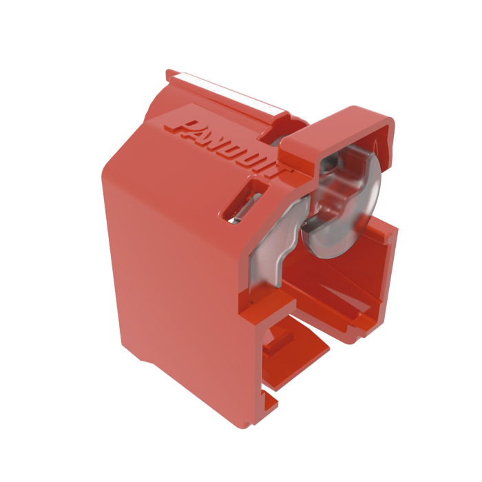 Kit de 10 Dispositivos Recubiertos para Impedir Desconexion de Plug RJ45, Color Rojo, Incluye Herramienta para Instalar/Retirar - Image 1