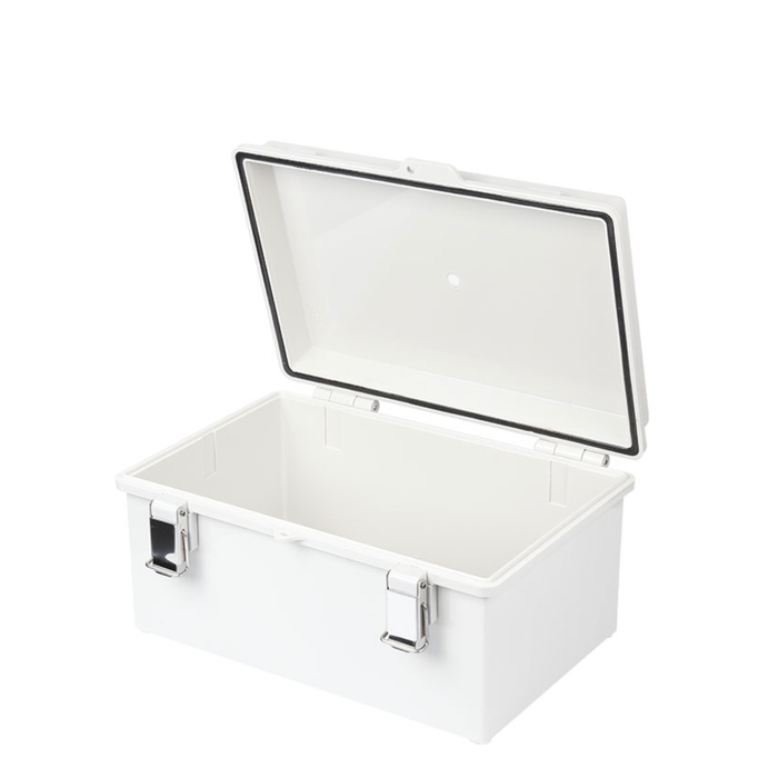 Gabinete de Plastico ABS, Uso en Intemperie IP66 (190 x 290 x 140 mm) cierre por broche Inoxidable y Permite Cerrado con Candado y Llave (Perno 5mm) No Incluido - Image 1
