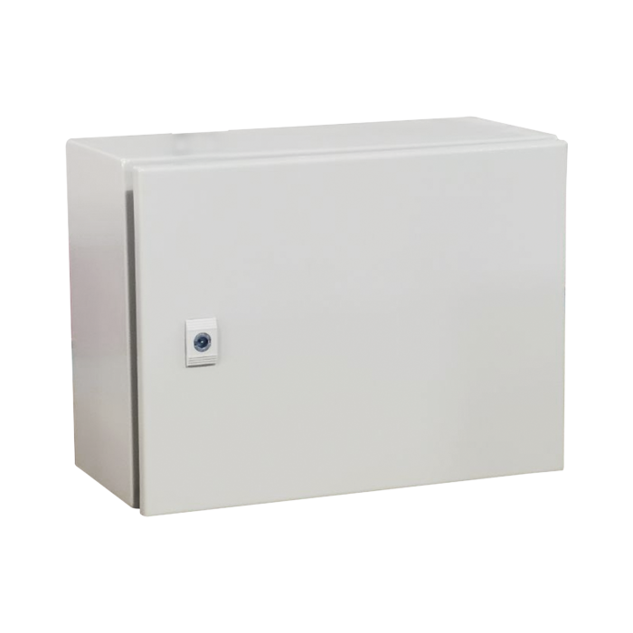 Gabinete de Acero IP66 Uso en Intemperie (400 x 300 x 300 mm) con Placa Trasera Interior Metalica y Compuerta Inferior Atornillable (Incluye Chapa y Llave T). Ideal para Centros de Carga y Tableros de Control. - Image 1