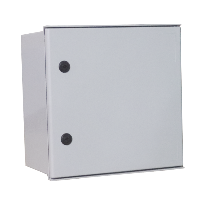 Gabinete de Poliester IP65 Uso en Intemperie (400 x 400 x 200 mm) con Placa Trasera Interior de Plastico (Incluye Chapa y Llave). - Image 1