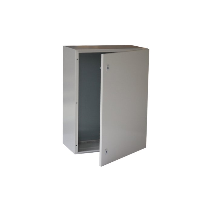 Gabinete de Acero IP66 Uso en Intemperie (400 x 600 x 250 mm) con Placa Trasera Interior Metalica y Compuerta Inferior Atornillable (Incluye Chapa y Llave T). - Image 1