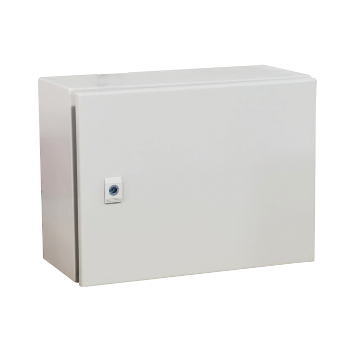 Gabinete de Acero IP66 Uso en Intemperie (500 x 300 x 300 mm) con Placa Trasera Interior Metalica y Compuerta Inferior Atornillable (Incluye Chapa y Llave T). Ideal para Centros de Carga y Tableros de Control - Image 1