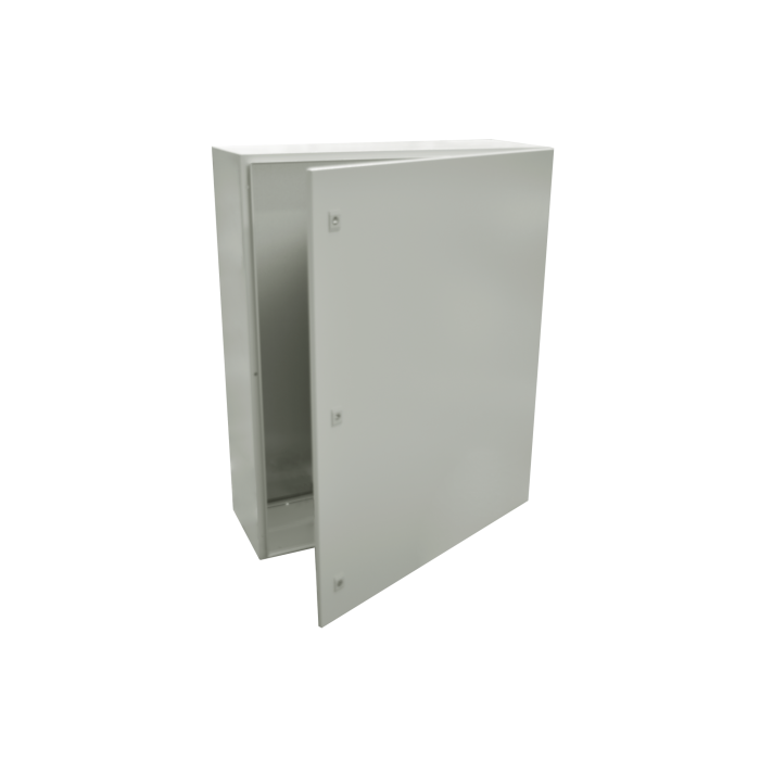 Gabinete de Acero IP66 Uso en Intemperie (800 x 1000 x 300 mm) con Placa Trasera Interior Metalica y Compuerta Inferior Atornillable (Incluye Chapas y Llaves T). - Image 1
