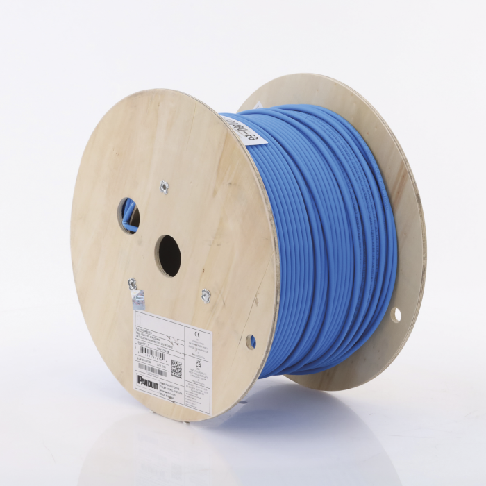Bobina de Cable UTP de 4 Pares, Vari-MaTriX HD, Cat6A, 23 AWG, LSZH-3 (Libre de Gases Toxicos), Color Azul, 305m - Image 1