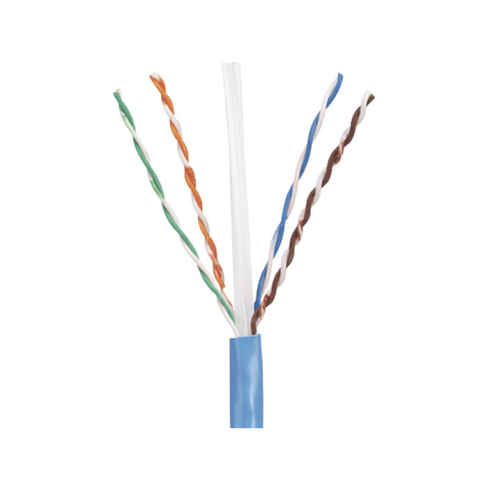 Bobina de Cable UTP 305 m. de Cobre, PanNet, Azul, Categori­a 5e (24 AWG), Riser (CMR), de 4 pares - Image 1