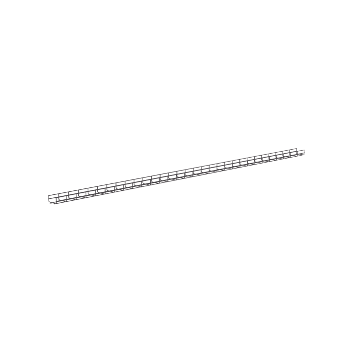 Charola Wire Basket de 12 in (304 mm) de Ancho, 2 in (50 mm) de Alto, 3 m de Largo, Hasta 209 Cables Cat6, Color Negro - Image 1