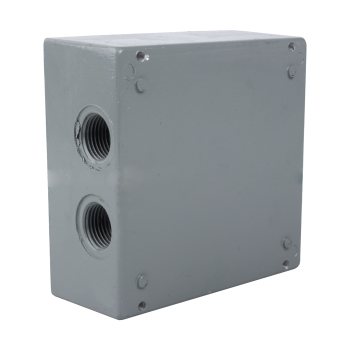 Caja Condulet Cuadrada de 3/4" (19.05 mm) con 4 bocas a prueba de intemperie. - Image 1