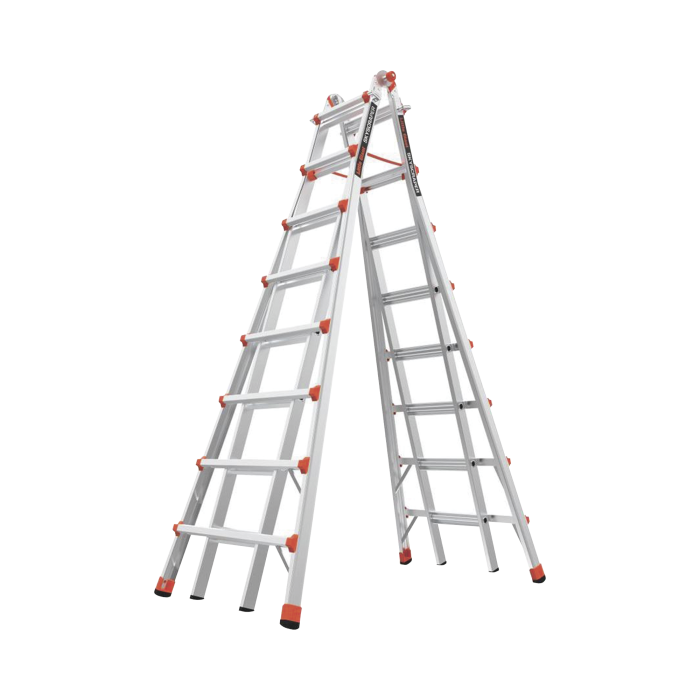 Escalera telescopica en "A" de 6.4 metros de aluminio. - Image 1