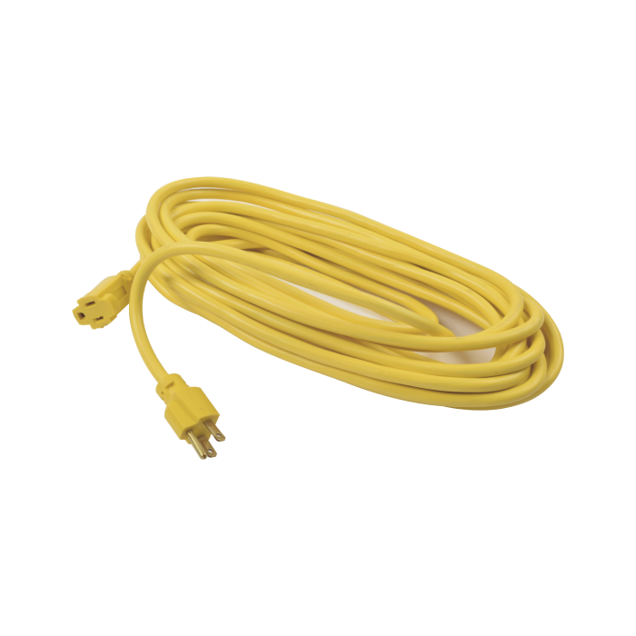 Extension electrica de uso rudo aterrizada 10 metros / 127 V CA 10 A Maximo / Color Amarillo. - Image 1