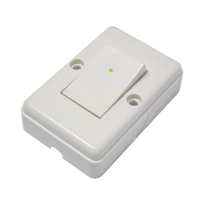 Apagador sencillo visible para sobreponer cuadrado 6a 127v - Image 1