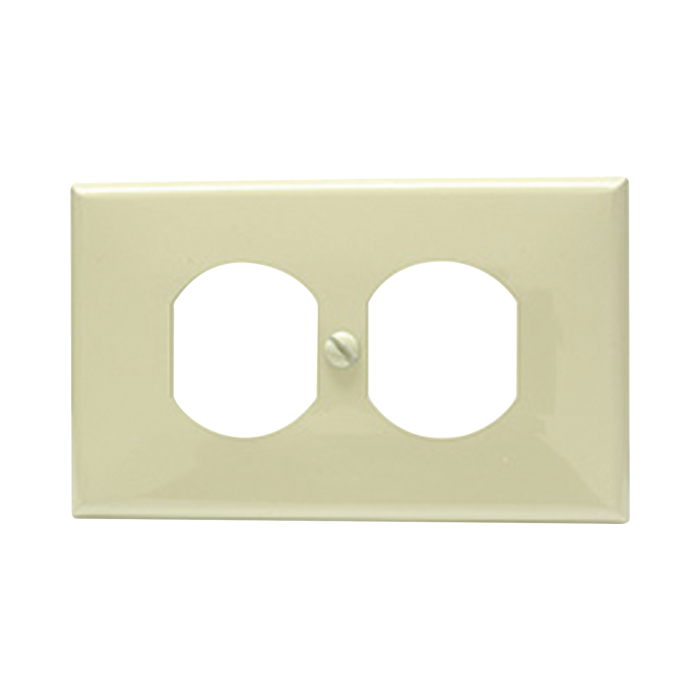 Placa de plastico para contacto diºplex color marfil. - Image 1