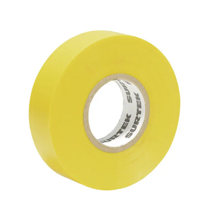 Cinta para aislar color Amarilla de 19 mm x 18 metros / Fabricada en PVC / Adhesivo acri­lico. - Image 1