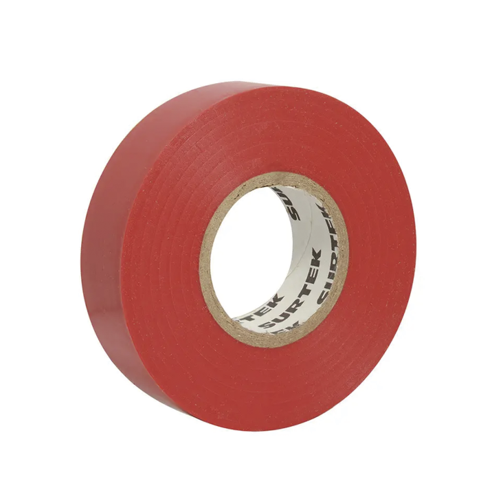 Cinta para aislar color Rojo de 19 mm x 18 metros / FabriTitulo:*cada en PVC / Adhesivo acri­lico. - Image 1