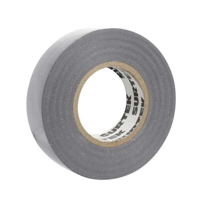 Cinta para aislar color Gris de 19 mm x 18 metros / Fabricada en PVC / Adhesivo acri­lico. - Image 1