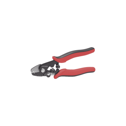 Pinza pelacables para fibra optica con tres gui­as de pelado de cable : 2mm, 900Âµm y 250Âµm.