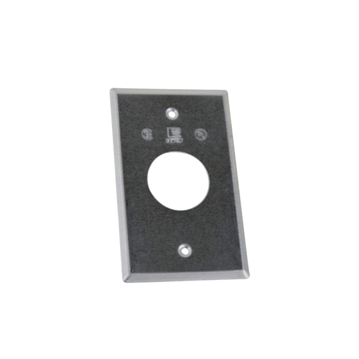 Tapa rectangular aluminio para contacto de 35.2 mm, tipo RR a prueba de intemperie. - Image 1