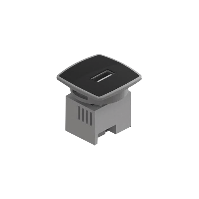Caja Mini USB Charger, color negro 1 puerto USB - Image 1