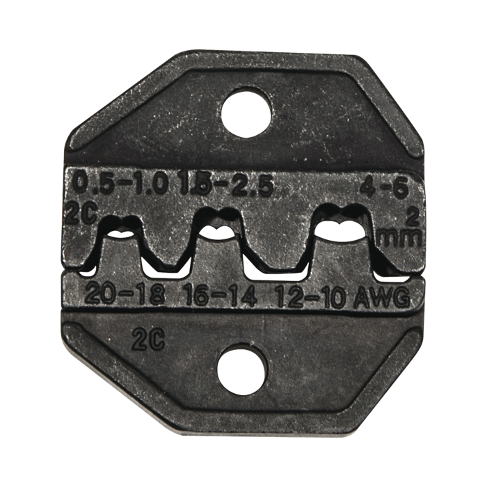 Matriz Ponchadora, Terminales sin Aislamiento o de Cilindro Abierto, 10-20 AWG. Compatible con Pinza Ponchadora VDV200-010 - Image 1