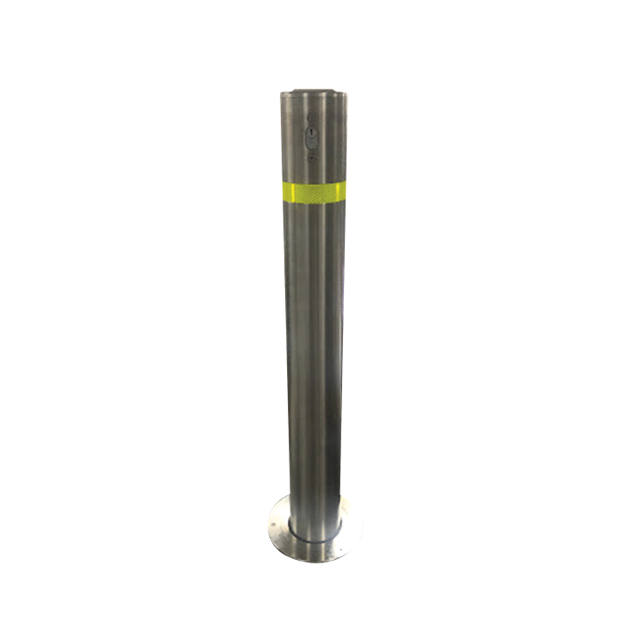 Bolardo retractil de Acero Inoxidable de 900 mm de Altura / Ideales para delimitacion vehicular y peatonal - Image 1