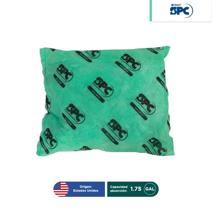 Almohada absorbente hazmat - liquidos agresivos 18x18" SPC - Image 1
