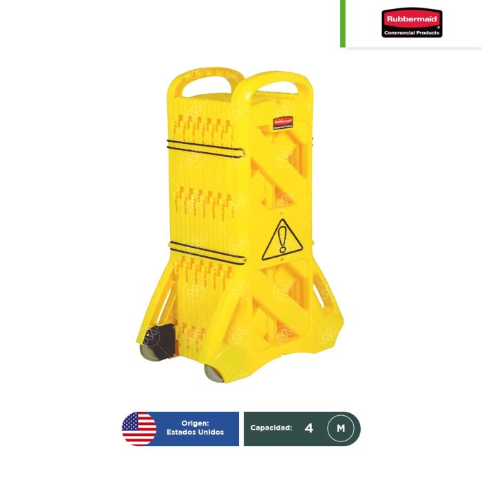Barrera de seguridad móvil 13 pies Rubbermaid - Image 1