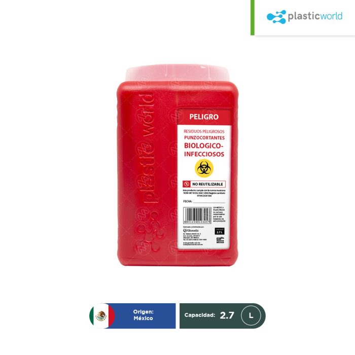 Contenedor para punzocortantes 2.7 L - Image 1
