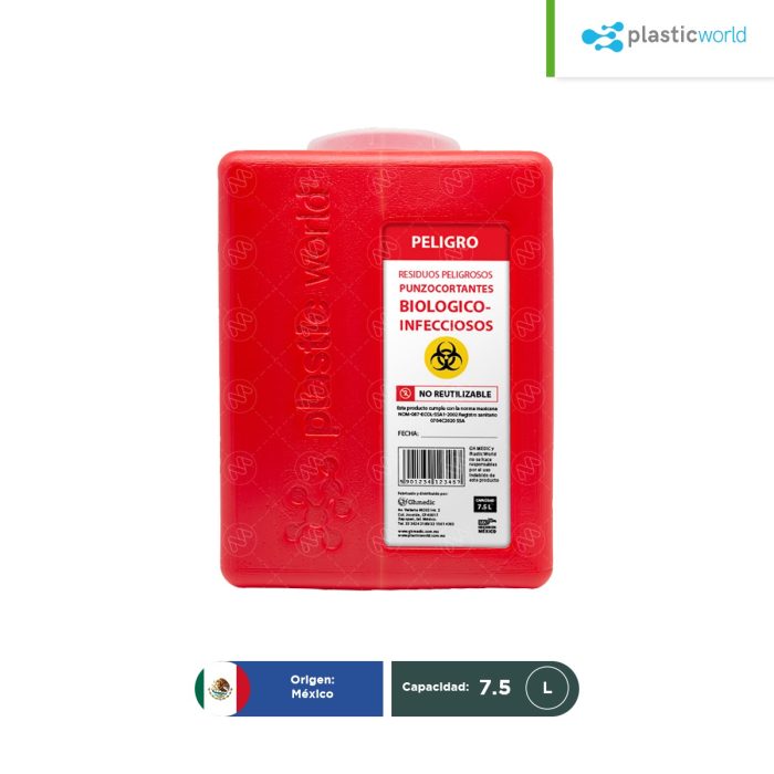 Contenedor para punzocortantes 7.5 L - Image 1