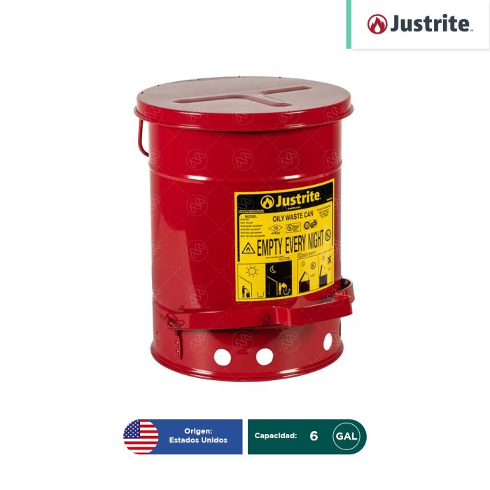 Contenedor de aceite Justrite 6 Gal - Image 1
