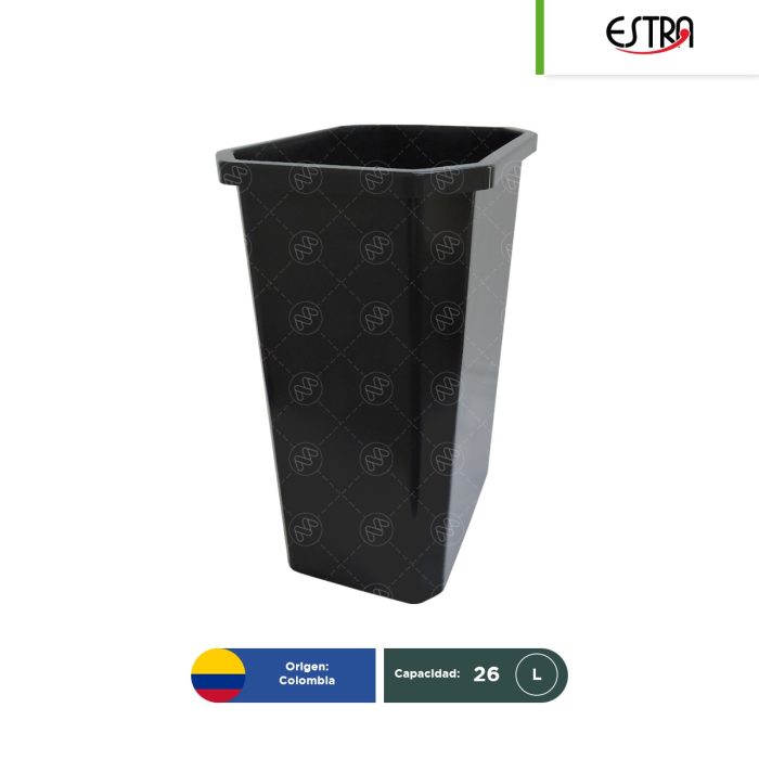 Bote de basura sin tapa Estrabins 26 L - Image 1