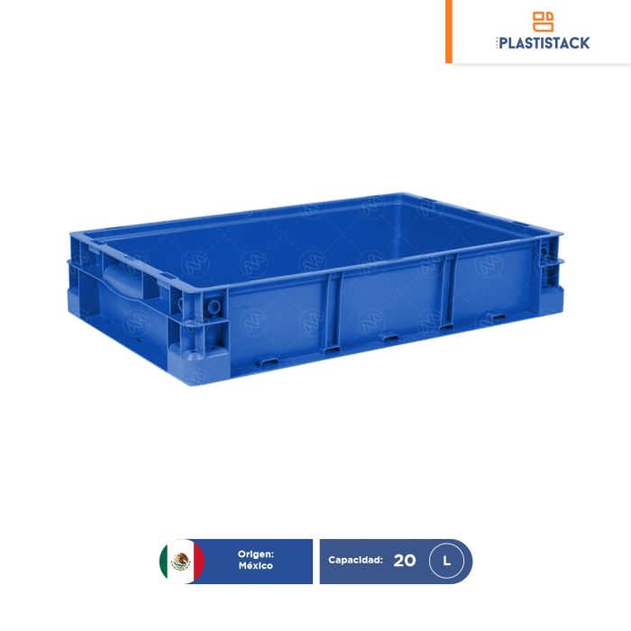 Caja interstack automotriz | 24" x 15" x 5" | 60 x 38 x 12 cm - Image 1