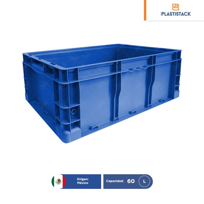 Caja interstack automotriz | 24" x 22" x 9" | 60 x 55 x 22 cm - Image 1