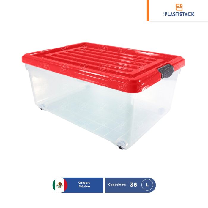 Caja Mónaco chica c/ruedas y tapa | 54 x 39 x 25 cm - Image 1