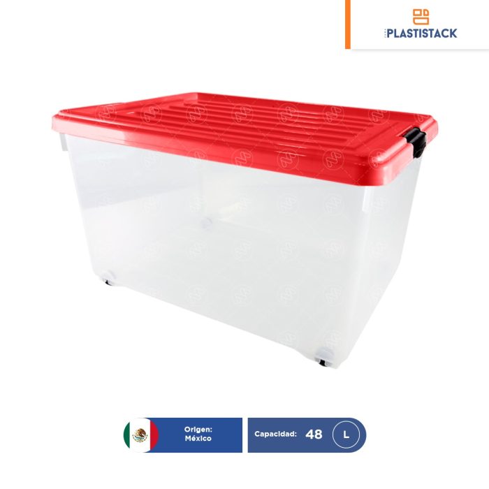 Caja Mónaco grande c/ruedas y tapa | 54 x 39 x 31 cm - Image 1