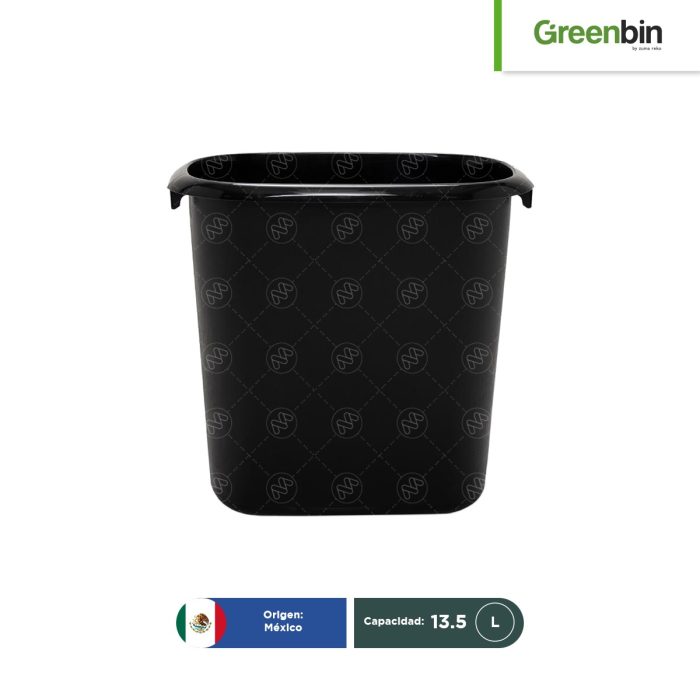 Bote de basura rectangular Greenbin 13.5 L - Image 1