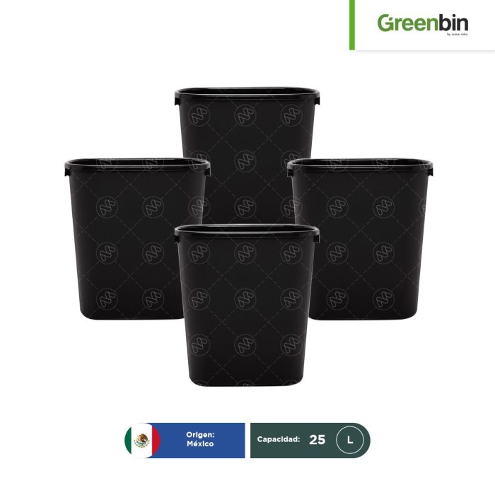 Combo 4 Papelera Jumbo Greenbin 25 L - Image 1