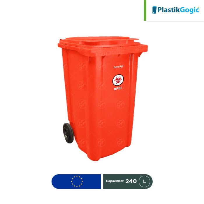 Contenedor con 2 ruedas Plastik Gogic RPBI 240 L - Image 1