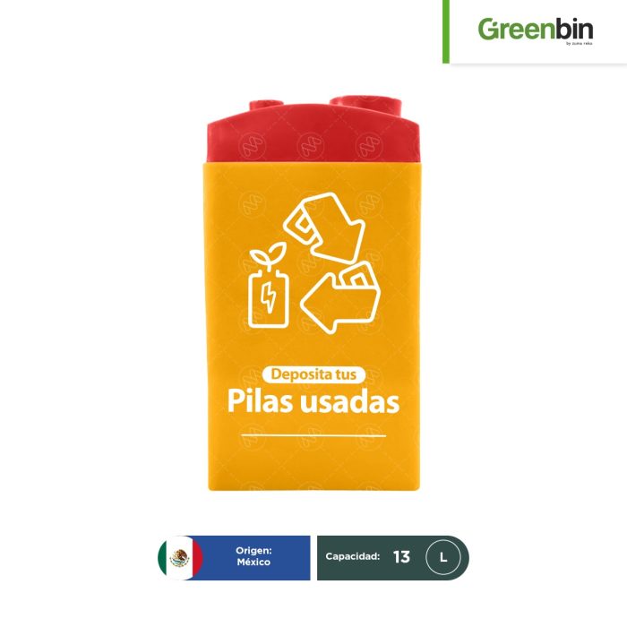 Contenedor para pilas usadas Pro-Battery Greenbin 13 L - Image 1