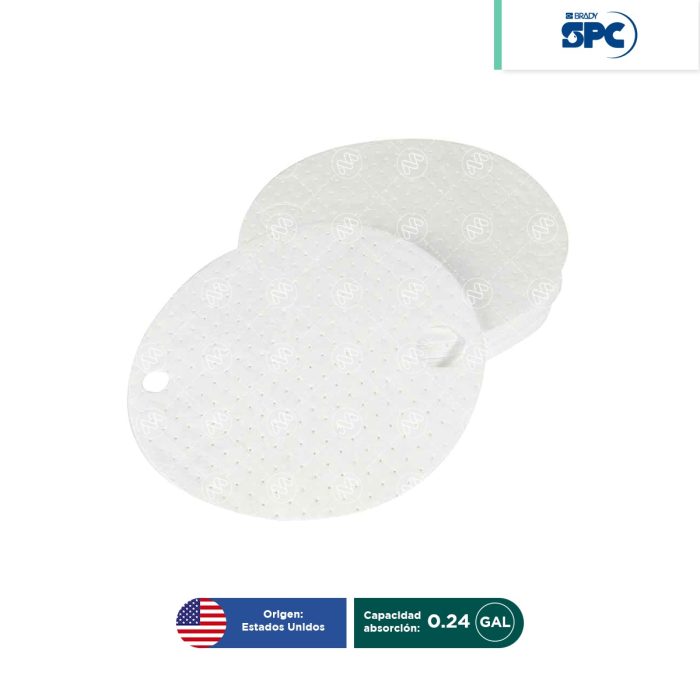 Tapete absorbente cubre tambos c/25 piezas Aceite - Image 1