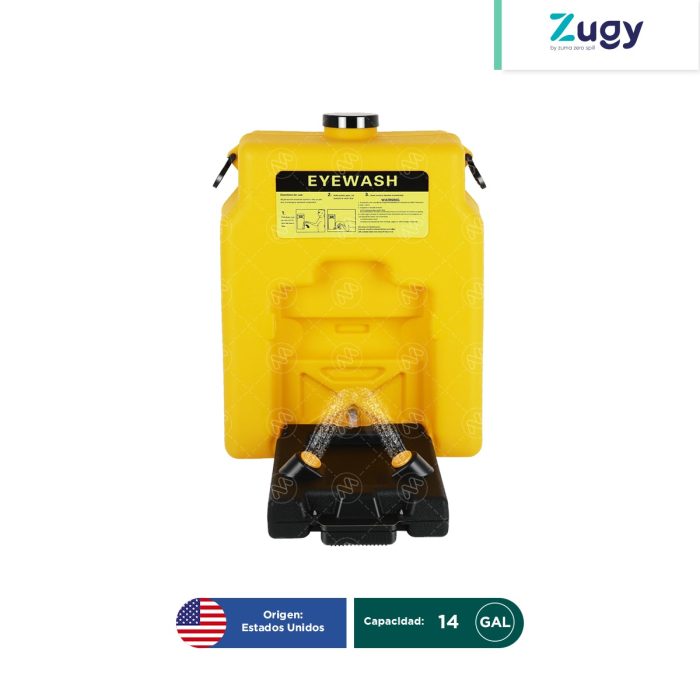 Estación portátil para lavado de ojos Zugy 14 Gal - Image 1