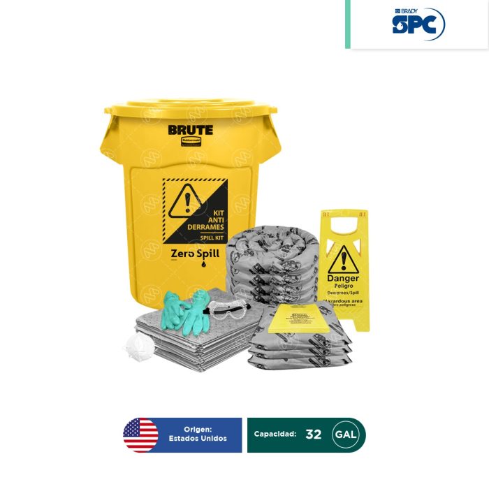 Kit antiderrames universal SPC 32 Gal | absorción 30 Gal - Image 1