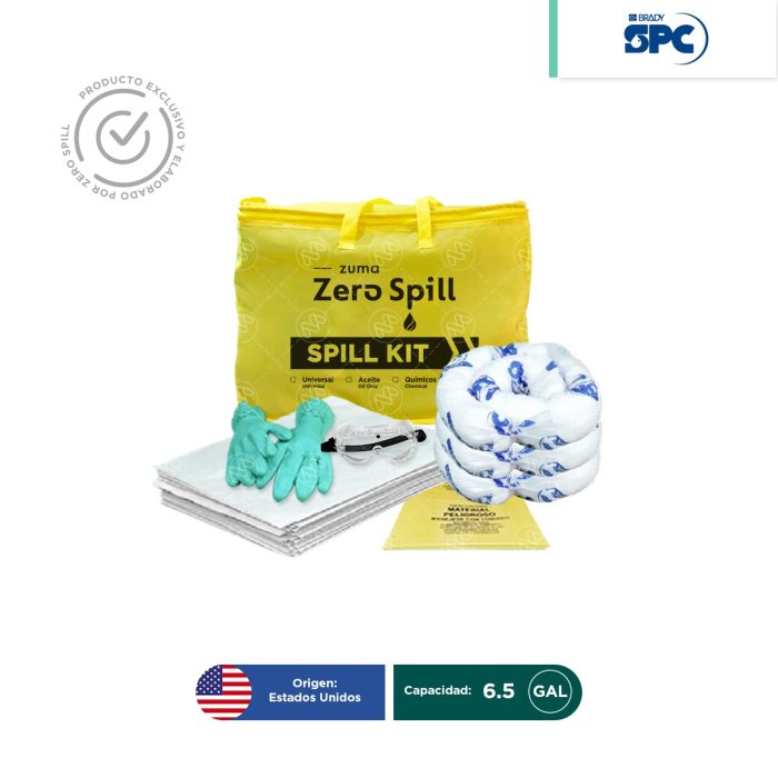 Kit antiderrames portátil para aceite y derivados del petróleo SPC 6.5 Gal | absorción 6 Gal - Image 1