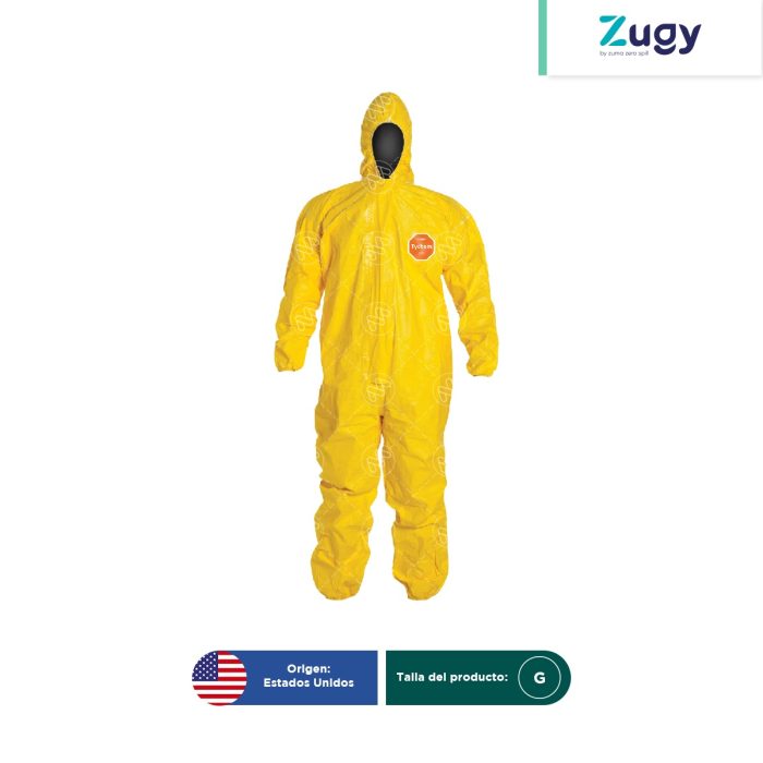 Overol Tychem 2000 amarillo sin calceta talla grande - Image 1