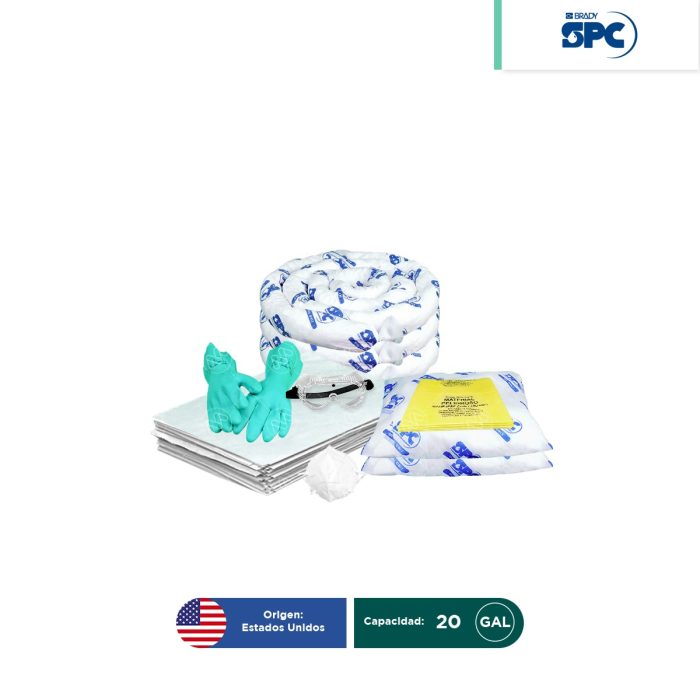 Repuesto para Kit antiderrames móvil para aceite y derivados del petróleo SPC 20 Gal | absorción 16 Gal - Image 1