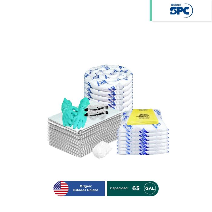 Repuesto para Kit antiderrames móvil para aceite y derivados del petróleo SPC 65 Gal | absorción 62 Gal - Image 1
