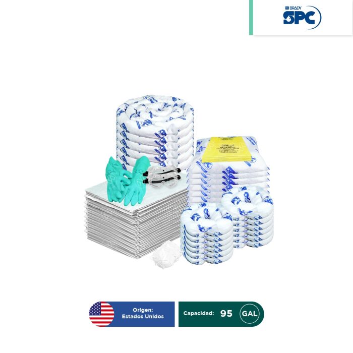 Repuesto para Kit antiderrames móvil para aceite y derivados del petróleo SPC 95 Gal | absorción 83 Gal - Image 1
