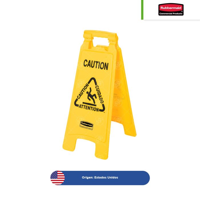 Señal piso mojado Rubbermaid - Image 1